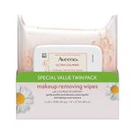 Aveeno Ultra-Calming Cleansing Oil-Free Makeup Removing Wipes for Sensitive Skin