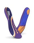 Insoles for Work Boots, QBK Shock Absorbing Insoles Women and Men Suitable for Flat Feet, High Arch, Supination, Use for Walking, Hiking. M Purple