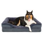 Orthopedic Dog Bed, Dog Bed for XXLarge Dogs, Bolster Pet Bed Couch with Removable Washable Cover, Egg Foam and Nonskid Bottom