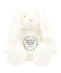 Personalised Christening Gift With Name And Church Plush Toy Baptism Bunny Baby Girl Boy Gifts Babies Keepsake Teddy Naming Ceremony