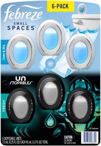 Febreze Small Spaces Air Freshener, 6 Pack, Linen & Sky & Fresh