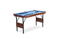 RACK Crucis 5.5 Ft Folding Classic Billiard Pool Table Multi Player Game, (Blue Original)