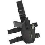 Nehostertfy Adjustable Leg Holster, Black Tactical Thigh Holster for Pistols, Drop Leg Holster Right Hand