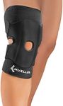 Mueller Adjustable Knee Support, Open Patella, Black, OSFM