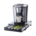 Rice rat K-Cup Storage Coffee Capsules Pod Holder Glass Top Drawer Capsule Display Storage for k-cup 42pods