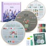 ETSPIL Embroidery Kit for Adult Beg