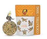 Foodie Puppies Bird Food for Cockatiels - (500gm, Pouch) | Natural and Healthy Premium Mix Seeds, Kangni, Yellow Proso, Browntop, Sunflower, Oats, Pearls | Daily Birds Food Seeds for All Life Stages