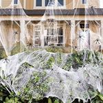 1400 sqft Halloween Spider Webs Dec