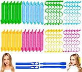 48PCS Hair Curlers Heatless Spiral 