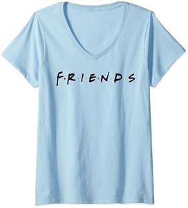 Womens Friends Classic Logo V-Neck T-Shirt