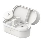 Boya Omic-U-W Wireless Lavalier Microphone for Android/IPhone 15/USB Type-C Clip Mini Mic, Wireless Microphone with mute and noise reduction functions for Video Recording YouTube Live Streaming White