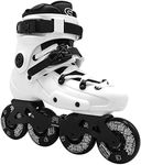 FR Skates FR1 White 80 2019 Inline Skates for Freeride, Slalom, City Skating. Popular French Brand (M US 9 / EU42)