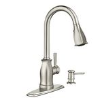 Moen Hensley 87024MSRS Single-Handle Pull-Down Sprayer Kitchen Faucet with Reflex and Power Clean in Spot Resist Stainless