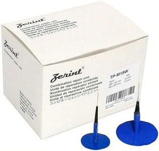 ZERINT TP-M15W Combination Repair Unit Kit, Tire Repair Patch Plug Kit 6 x 45 mm and 9 x 60 mm Wrapped stem 12 pcs Each