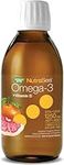 Nature's Way NutraSea Omega-3 and Vitamin D Supplement - Fish Oil with EPA and DHA – Support Healthy Heart and Brain, Help Build Strong Bones and Teeth & Help Support Immune System - Grapefruit Tangerine, 500 ml Liquid