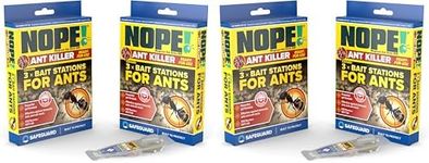 NOPE! Ant Killer Bait Station (6 x 5g) Indoor & Outdoor Ant Traps. Eradicates Ants and their Colony & Nest (Pack of 2)