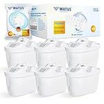 Watus Water Filter Cartridges, for Brita Maxtra+ Plus and Maxtra Pro, Replacement Brita Series Cartridges, Reduces Lead, Chlorine, Heavy Metals and limescale in Water. Made in Germany (6)