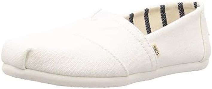 TOMS Classic Canvas Women's Slip On Shoes, Size 9, White