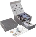 cloudever Toploader Card Storage Boxes, Magnetic Closure Trading Card Deck Box, PU Leather Card Box Storage Case for Magic Commander YugiOh TCG TGG Cards Sports Cards(New Grey)