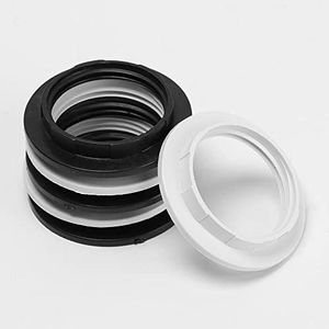 Bulb Holder Fasteners Washers Shockproof for Table Lamp E27 Lamp Shade Collar Ring Plastic Buckle Retaining Ring Adaptor 1pc (Color : White)