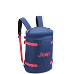 Jeep JS013C Cylindrical Travel Backpack, Navy, 17" Laptop, Navy, 17" Laptop, Js013c Cylindrical Laptop Travel Backpack