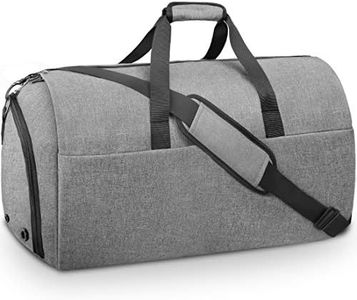 Garment Bags Convertible Suit Travel Bag with Shoes Compartment Waterproof Large Carry on Duffel Bags Garment Weekender Bag for Men Women, Grey, One_Size, 8835