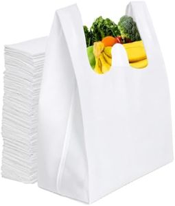 Simply Cool 450 Pack Reusable Eco-Friendly Grocery T-Shirt Shopping Bags 21.5"x12.2"x7.2" Durable, Recyclable Washable Foldable Portable Shopping Tote Bags Bulk