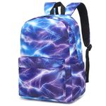 Lightning School Backpack for Teens Girls, Womens College Bookbags Laptop Backpacks