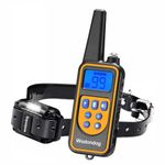 Dog Training Collar with Remote, IPX7 Waterproof Shock Collar with Beep, Vibration, Shock and LED Light Mode, Rechargeable Electric Shock Collar for Small Medium Large Dogs