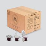 The Miracle Meal Pre-Filled Communion Cups & Wafer - Box of 250 - with 100% Trusted Concord Grape Juice & Wafer - Made in The USA - Premium Quality Guaranteed