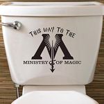 Epic Modz Inspired Ministry of Magic Toilet Vinyl Decal Sticker Wall Door Loo