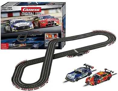 Carrera Digital Electric Slot Car Racing Track Set Includes Two Cars & Two Dual-Speed, Fast and Fabulous