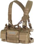 OneTigris Vulture Chest Rig, MOLLE Chest Rigs Tactical for Outdoor, Brown