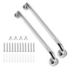 supregear Bathroom Grab Bar, 2 Pack Non-Slip Bathroom Safety Handle 60 cm 304 Stainless Steel Bath Safety Grip Balance Grab Bar for Bathtub Toilet Kitchen Bedroom, Concealed Screw Wall Mounted