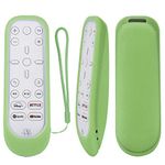 Protective Silicone Remote Case for PlayStation 5 Media Remote Control, Protective Cover for PS5 Controller, Shockproof Washable Cover with Loop-Glow in Dark Green