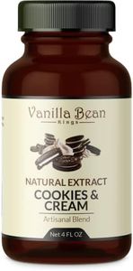 Pure Cookies & Cream Extract for Baking and Flavoring - 4 OZ - Premium Quality Natural Flavors for Baked Goods, Desserts, & Cooking