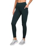 Rock Paper Scissors Premium High Waist Stretchable Gym Tights Leggings with Pockets Gym wear/Active Wear Tights Yoga Pants Zumba/Dance Womens Workout Tights Gym Tight Bottle Green