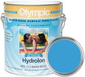 Olympic Pool Paint - Hydrolon - Bikini Blue - 1 Gallon - Water-based acrylic emulsion swimming pool coating - low sheen, satin finish for plaster or concrete pools.