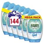 FAIRY NON BIO Washing Liquid Laundry Detergent Gel, 144 Washes (840 ml x 6), Colour, Brilliant Cleaning Even In A Cold Wash