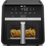 Chefman Air Fryer TurboFry 9-Qt, 6-in-1 High-Powered 450°F Cooking for Crispier French Fries, Chicken, and Onion Rings, XL Windowed Basket, Air Fry, Bake, Broil, Reheat, Dehydrate, Defrost – Black