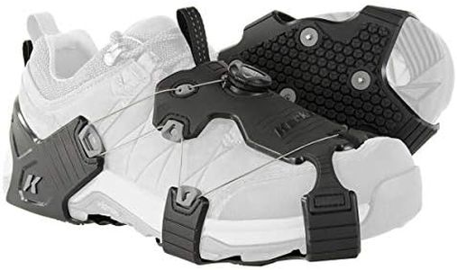 Korkers Ice Walker Black/Grey Taction Cleats, OA9100BKGY, Medium