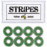 Yellow Jacket Premium Skateboard Bearings, Pro Longboard Bearings, 608, ABEC 9, Jungle Green (Pack of 8)