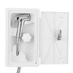 RV Shower Box, Exterior Shower Box Hot Cold Switch with 2 Keys Kit for Marine Boat Motorhome Caravan