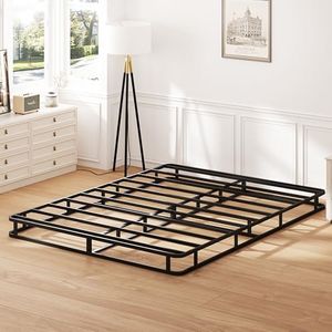 Matoresu Queen Box Spring 5 Inch, Heavy Duty Metal Box Spring Bed Base with Easy Assembly, Mattress Foundation Queen, Strong Metal Frame, Noise Free, 3000lbs Max Weight Capacity