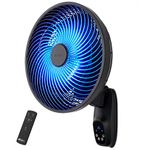 Air Pro 16” Wall Fan with Remote Control, Large High Velocity Wall Mounted Electric Fan Adjustable Tilt, 3 Speeds Oscillating for Home or Commercial Use Fan For Office, Shops, Gyms, Kitchens, Schools