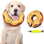 KIKNIN Inflatable Dog Cone Collar, Protective Recovery Collar Cone for Small Medium Large Dogs and Cats, Soft E-Collar Dog Donut Cone Alternative After Surgery