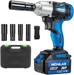 Nichilas Cordless Impact Wrench, 2 