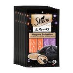 Sheba Melty Premium Lickable Creamy Cat Treats, Maguro Selection, Tuna Flavour And Tuna & Seafood Flavours, 6 X 48 G (Pack Of 6), Ideal For Bonding, Adult