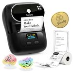 Phomemo Label Maker, Upgraded Thermal Label Printer for Phone and Windows/Mac, 2 Inch Portable Label Maker Machine for Kitchen, Office, Retail, Address, Barcode, With 100 Labels
