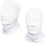 Achiou Ski Mask for Men Women, Summer Balaclava Face Mask, Shiesty Mask UV Protector Lightweight for Motorcycle Snowboard White